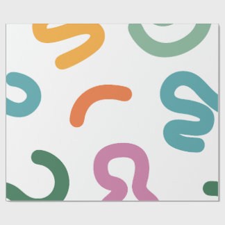 Colorful Abstract Shapes Pattern Presentpapper