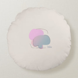 Colorful Abstract Throw Pillow Rund Kudde