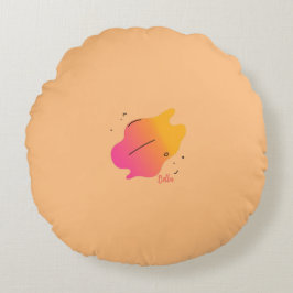 Colorful Abstract Throw Pillow Rund Kudde