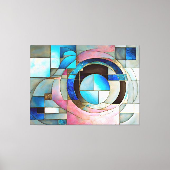 Colorful Abstrakt Art. Canvastryck (Framsida)
