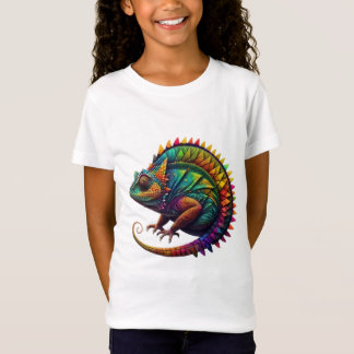 Colorful Abstrakt Chameleon T Shirt