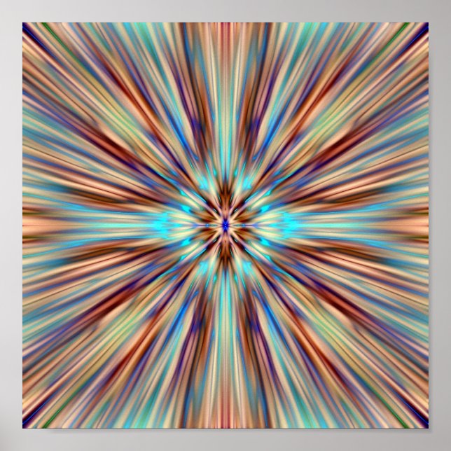 Colorful Abstrakt Digital Art Poster (Framsidan)