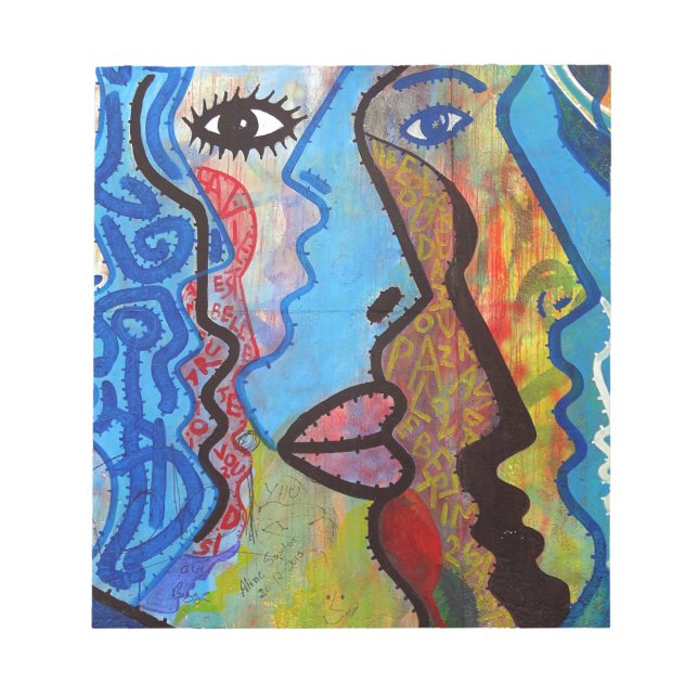 Colorful Abstrakt Graffiti Anteckningsblock (Framsida)