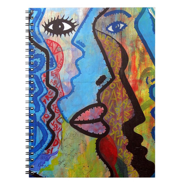 Colorful Abstrakt Graffiti Anteckningsbok (Framsidan)
