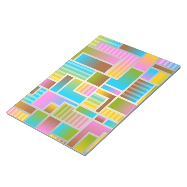 COLORFUL ABSTRAKT MÖNSTER ANTECKNINGSBLOCK (Vinklad)