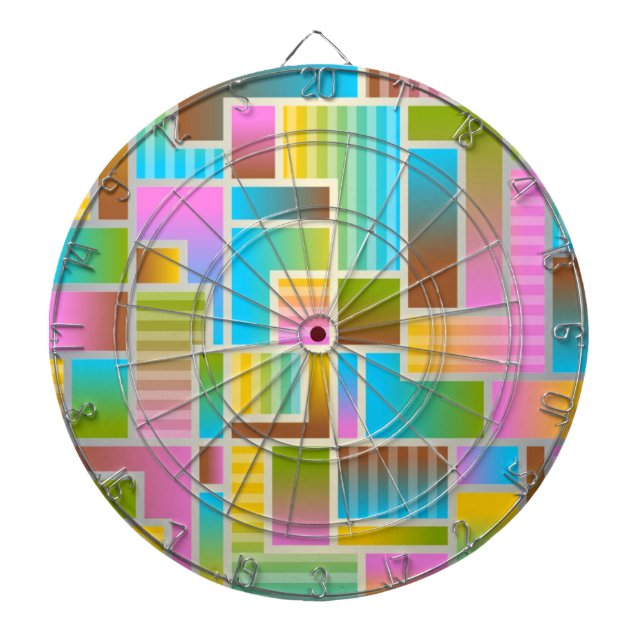 COLORFUL ABSTRAKT MÖNSTER DARTTAVLA (Framsidan)