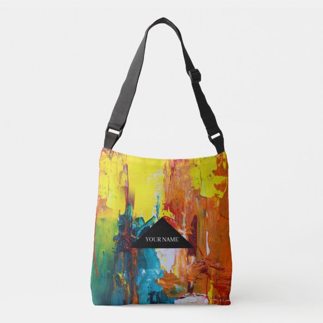 COLORFUL ABSTRAKT Tote BAG Axelväska (Framsida)
