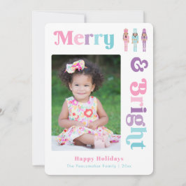 Colorful African American Nutcracker-jul Julkort