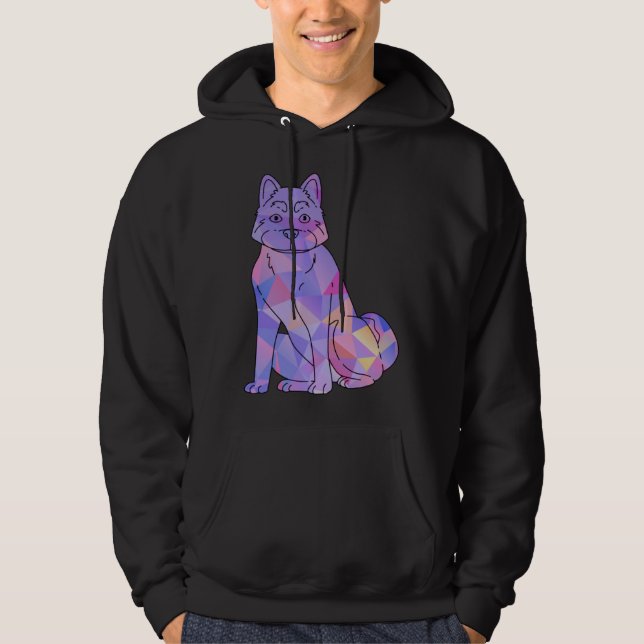 Colorful Akita Hoodie (Framsida)