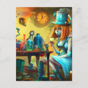 Colorful Alice i pothecary-vykortet Vykort