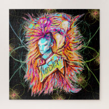Colorful Alien Monster Art Pen Teckning Fantasy