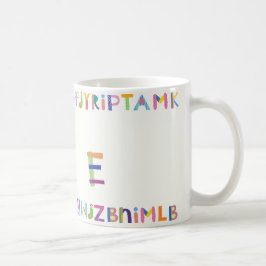 Colorful and Playful Alphabet Design Kaffemugg
