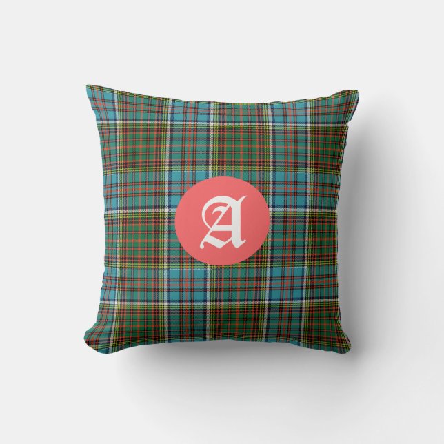 Colorful Andersson Tartan Play Monogram Kudde (Framsida)