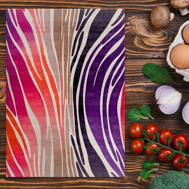 Colorful Animal Print Art Choppboard (Skapare uppladdad)