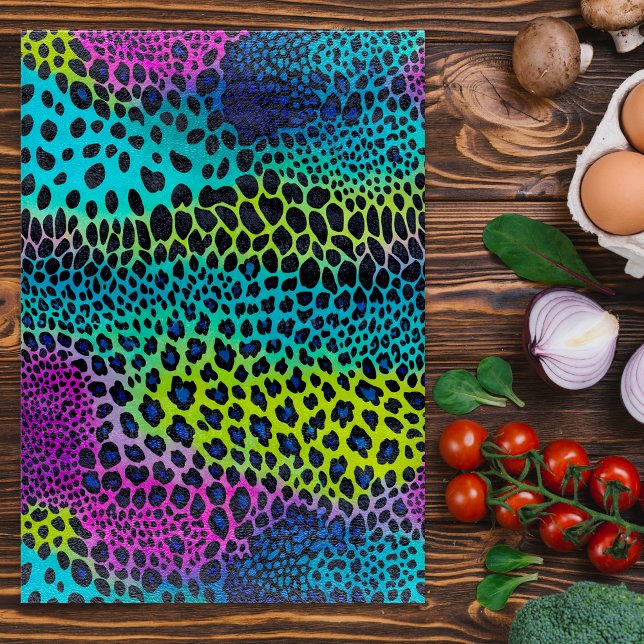 Colorful Animal Print Art Choppboard (Skapare uppladdad)
