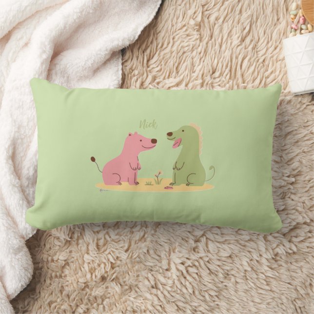 Colorful Animal Print Throw Pillow Lumbarkudde (Filt)