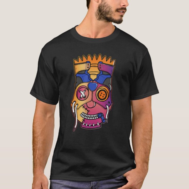 Colorful Ansikte Max 1 Los Angeles T Shirt (Framsida)