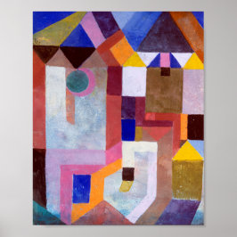 Colorful Architecture : Paul Klee 1917 Poster