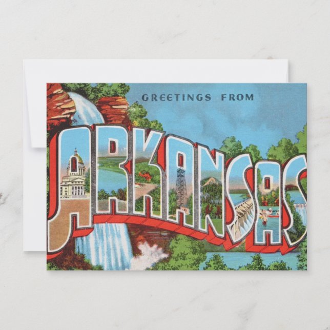Colorful Arkansas Flytta Announcement Julkort (Framsida)