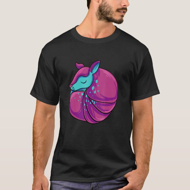 Colorful Armadillo T Shirt (Framsida)