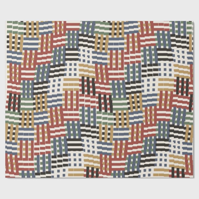 Colorful Art Nouveau Pattern  Presentpapper (Platt)