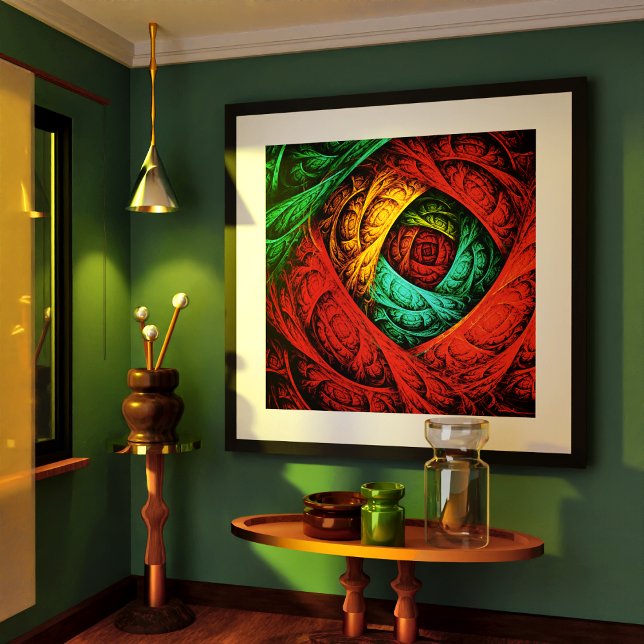 Colorful Artistic Modern Abstrakt Art Mönster #09 Poster (Colorful Artistic Modern Abstract Art Pattern #09 Poster)