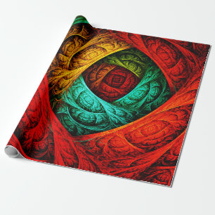 Colorful Artistic Modern Abstrakt Art Mönster #09 Presentpapper