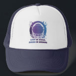 Colorful Astronaut Silhouette Trucker Hat Keps<br><div class="desc">Stand out with this colorful astronaut silhouette trucker hat,  blending vibrant cosmic tones with a sleek space-inspired design. Perfect for dreamers,  stargazers,  and those who carry the galaxy in their style. Lightweight mesh back and adjustable fit for all-day comfort.</div>