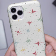Colorful Atomic Starburst Mid-sekel Mönster
