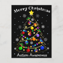 Colorful Autism Julgran