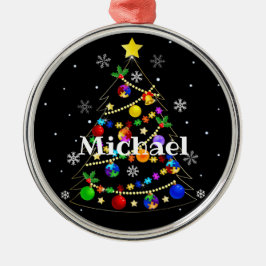 Colorful Autism Julgran Julgransprydnad Metall