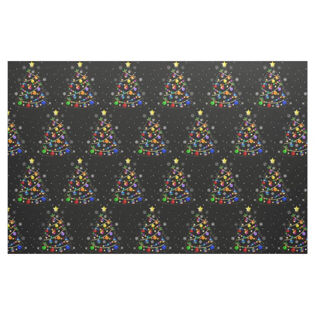 Colorful Autism Julgran Tyg (Fat Quarter)