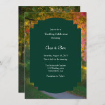 Colorful Autumn Day Wedding Celebration