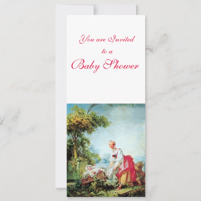 COLORFUL BABY SHOWER INBJUDNINGAR (Framsida)