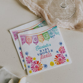 Colorful Baby Shower Mexican Fiesta Baby Shower Pappersservett