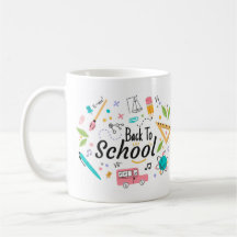 Colorful Back to school Teacher Mugg