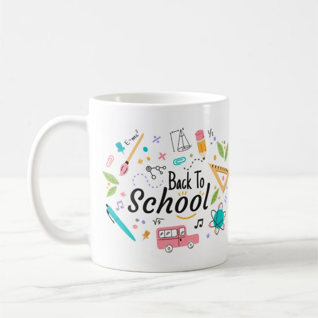 Colorful Back to school Teacher Mugg (Vänster)