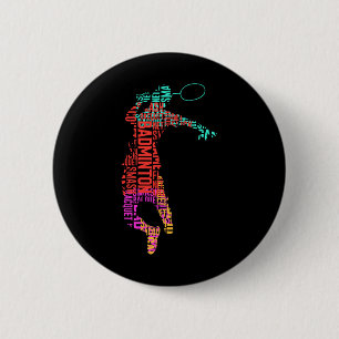 Colorful Badminton Player Shuttle Racket Badminton Knapp