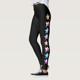 COLORFUL BALLERINA TOPPEN STAR LEGGINGS