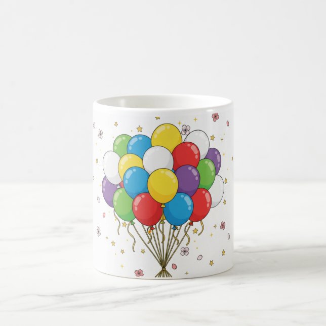 Colorful Balloons Mug Design Kaffemugg (Center)