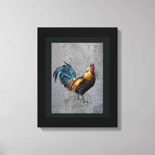 Colorful Bantam Tupp Canvastryck