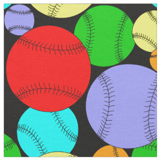 Colorful Baseball Mönster Tyg