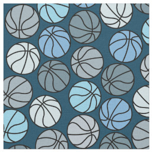 Colorful Basketball Mönster Tyg