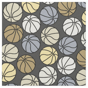 Colorful Basketball Mönster Tyg