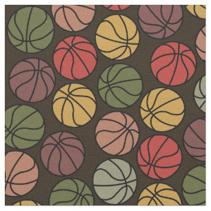 Colorful Basketball Mönster Tyg