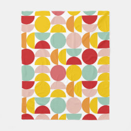 Colorful Bauhaus Fleecefilt