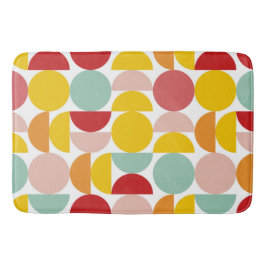 Colorful Bauhaus Retro Geometric Badrumsmatta