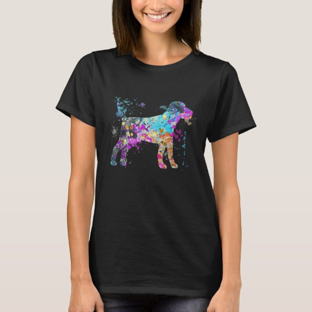 Colorful Beagle   Dog Beagle T Shirt (Framsida)
