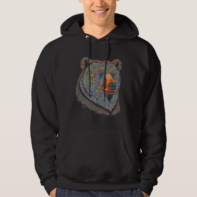 Colorful Bear Hoodie (Framsida)
