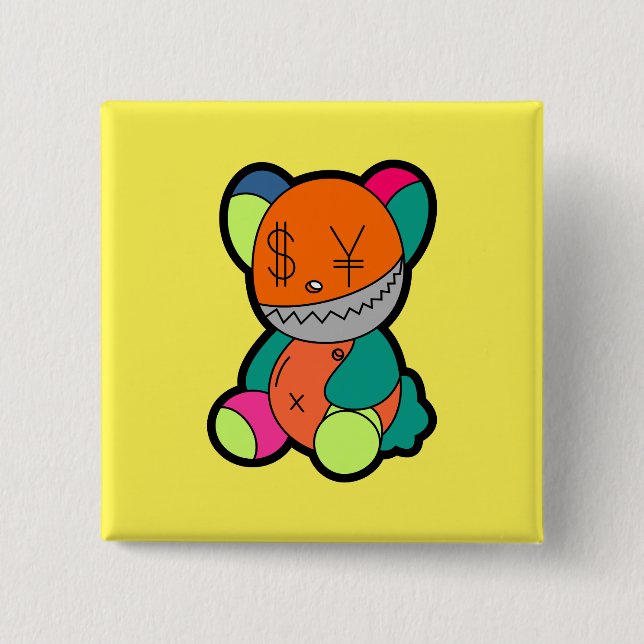 Colorful bear knapp (Framsida)